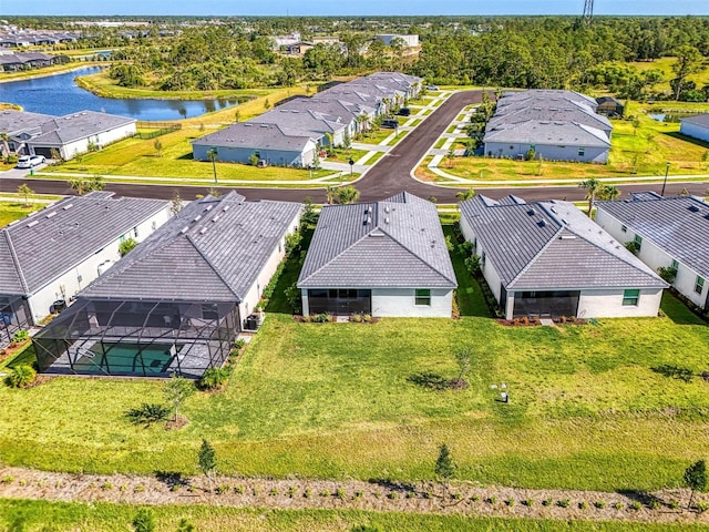 10995 Pinot Dr, Venice, FL 34293 - birds eye view of property with a water view and a residential view