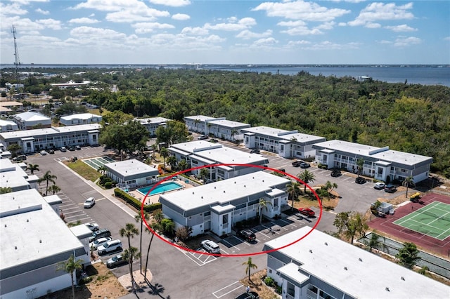 22375 Edgewater Dr Unit 123, Punta Gorda, FL 33980 - bird's eye view featuring a water view