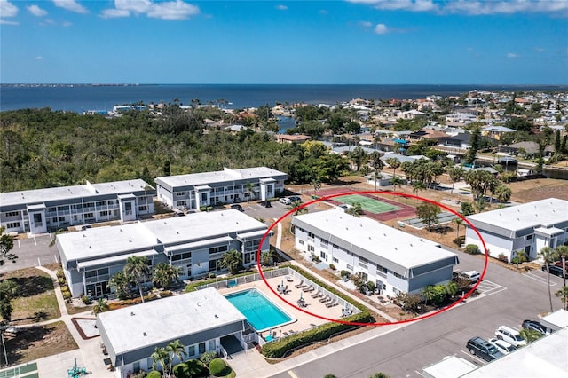 22375 Edgewater Dr Unit 123, Punta Gorda, FL 33980 - bird's eye view featuring a water view