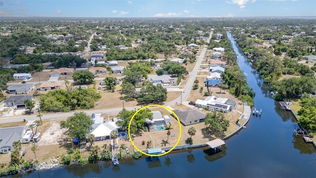 2331 Cannolot Blvd, Port Charlotte, FL 33948 - aerial view of residential area with a large body of water