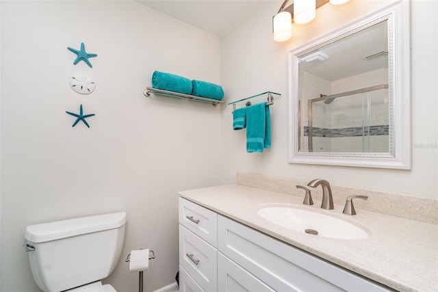 2331 Cannolot Blvd, Port Charlotte, FL 33948 - full bath with a stall shower, toilet, and vanity