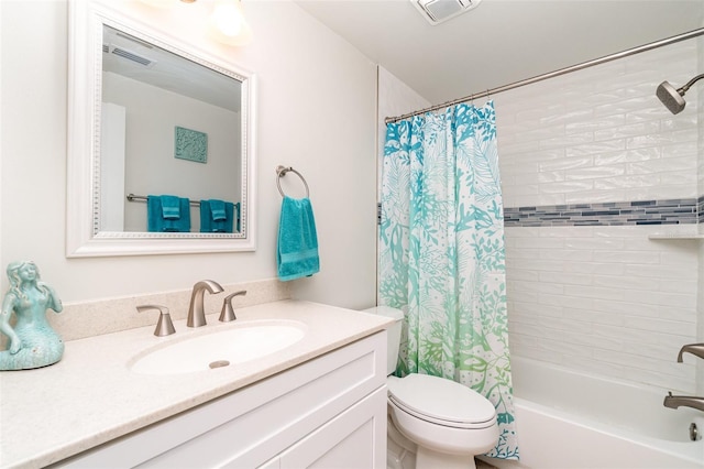 2331 Cannolot Blvd, Port Charlotte, FL 33948 - bathroom featuring toilet, vanity, and shower / bath combo