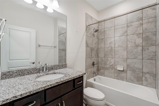 1443 SW 1st St, Cape Coral, FL 33991 - full bath featuring toilet, vanity, and shower / washtub combination