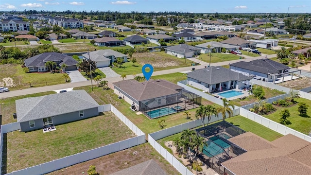 1443 SW 1st St, Cape Coral, FL 33991 - aerial view of residential area with a pool area