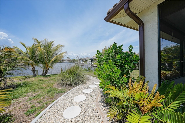376 Portofino Dr, Punta Gorda, FL 33950 - view of yard featuring a water view