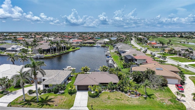 376 Portofino Dr, Punta Gorda, FL 33950 - aerial perspective of suburban area with a large body of water