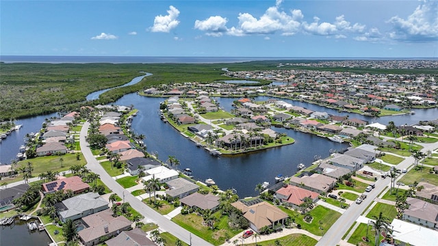 376 Portofino Dr, Punta Gorda, FL 33950 - aerial perspective of suburban area featuring a nearby body of water