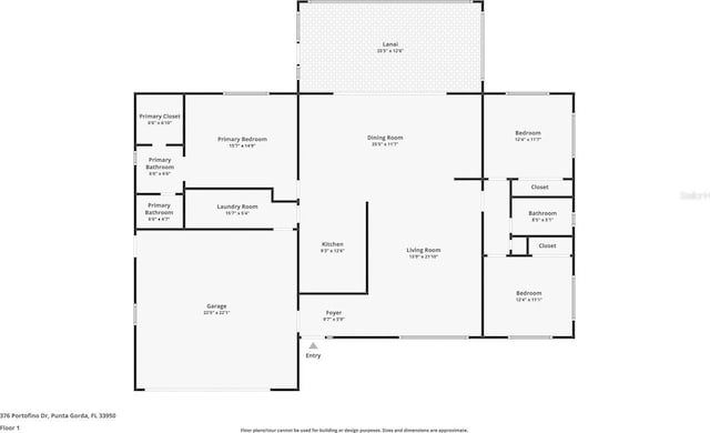 376 Portofino Dr, Punta Gorda, FL 33950 - floor plan / room layout