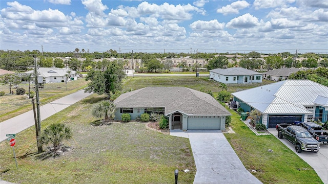 aerial perspective of suburban area