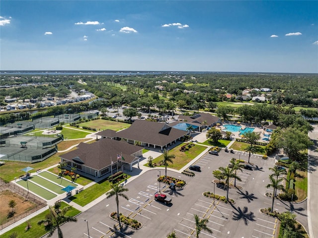 3412 Grand Vista Ct Unit 202, Port Charlotte, FL 33953 - drone / aerial view of a pool