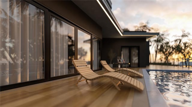 view of wooden terrace