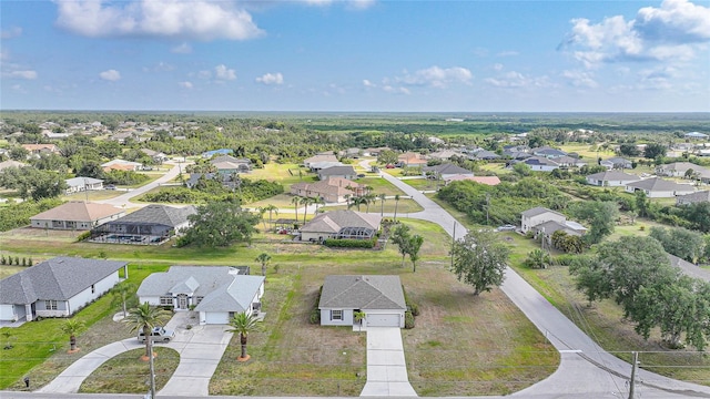bird's eye view with a residential view