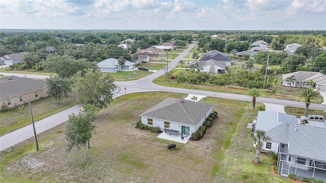 aerial view featuring a residential view