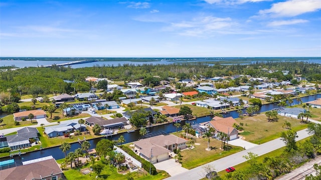 2911 Riverside Dr, Punta Gorda, FL 33950 - aerial perspective of suburban area with a large body of water