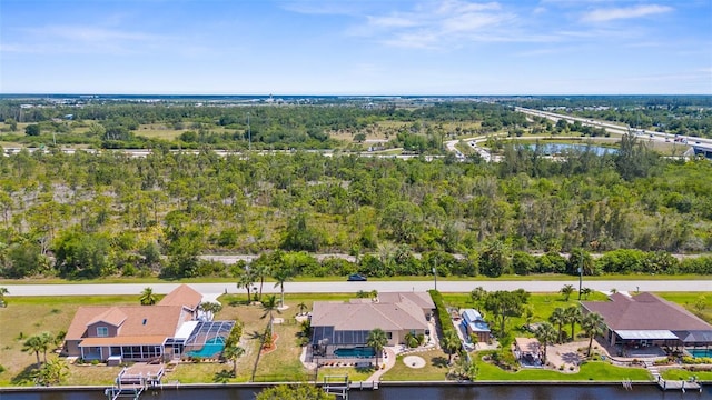 2911 Riverside Dr, Punta Gorda, FL 33950 - aerial perspective of suburban area featuring a large body of water
