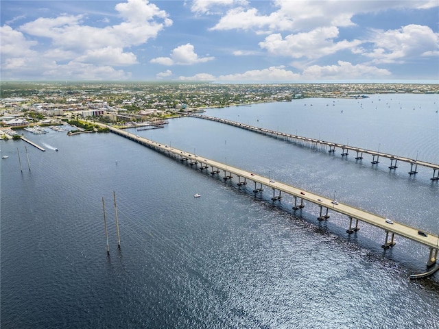5301 Linksman Pl, North Port, FL 34287 - bird's eye view of a notable bridge and a nearby body of water