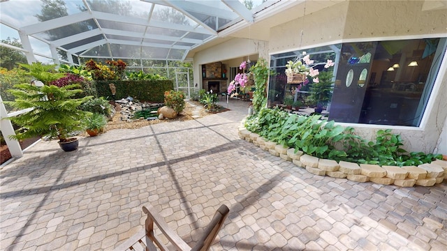 8596 SW Riverside Dr, Arcadia, FL 34269 - view of patio with a lanai