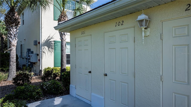15050 Sandpiper Preserve Blvd Unit 101, Fort Myers, FL 33919 - property entrance with stucco siding
