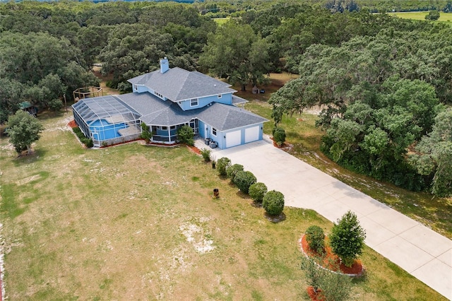 7192 SW Albritton St, Arcadia, FL 34266 - aerial view of property and surrounding area featuring a forest