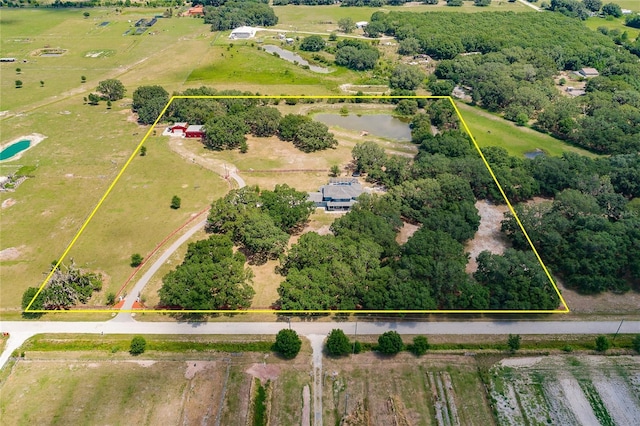 7192 SW Albritton St, Arcadia, FL 34266 - aerial view of sparsely populated area featuring property boundaries highlighted
