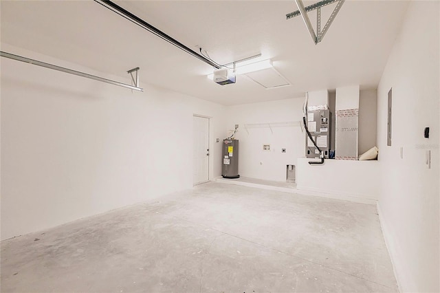 27438 Corinthian Dr, Punta Gorda, FL 33955 - garage featuring water heater, heating unit, and a garage door opener
