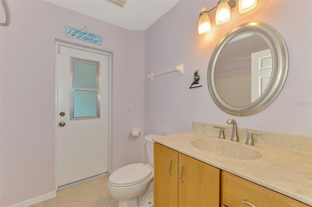 3027 Ridgewood Dr, North Port, FL 34287 - bathroom featuring tile patterned floors, vanity, and toilet