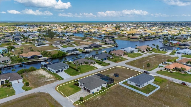 3527 NW 8th Ter, Cape Coral, FL 33993 - aerial view of residential area with a large body of water