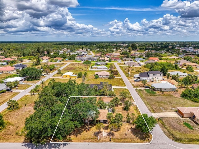 12018 Saragossa Ln, North Port, FL 34287 - aerial perspective of suburban area featuring property boundaries highlighted