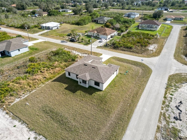 aerial view of residential area