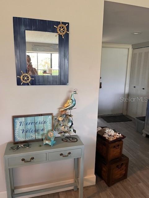 detailed view of wood finished floors