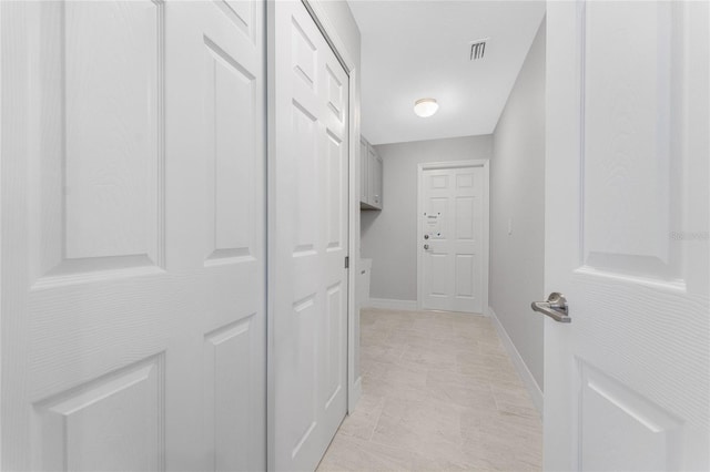 hall with baseboards