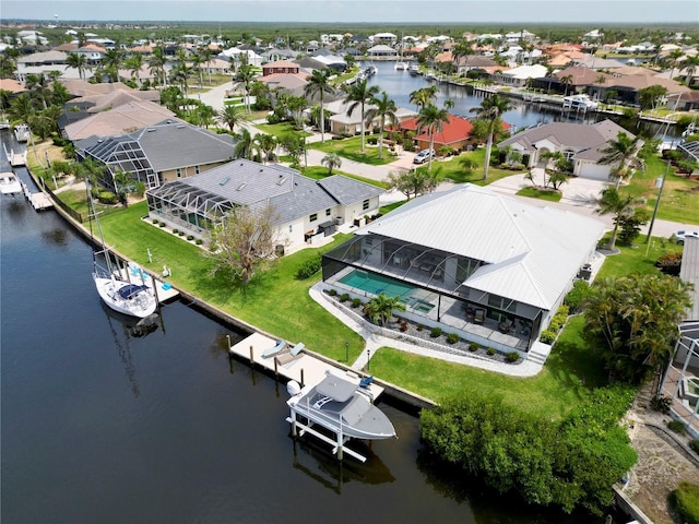 1306 Osprey Dr, Punta Gorda, FL 33950 - aerial view of residential area with a large body of water