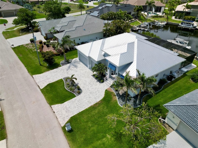 1306 Osprey Dr, Punta Gorda, FL 33950 - aerial view of residential area with a large body of water