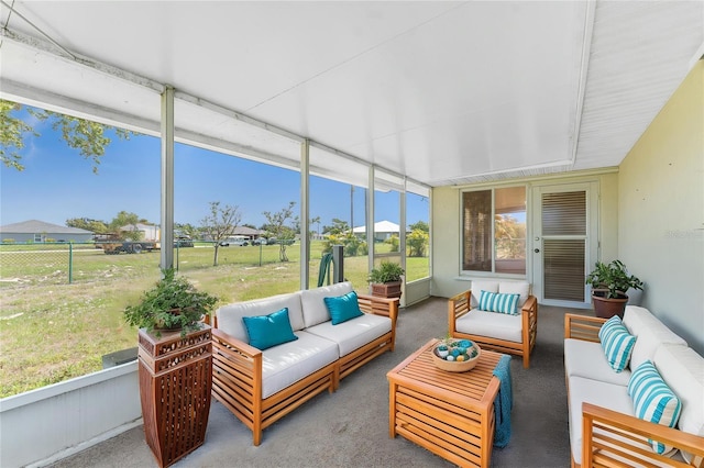25046 Doredo Dr, Punta Gorda, FL 33955 - sunroom featuring an outdoor hangout area