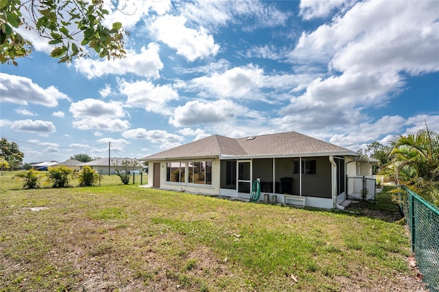 25046 Doredo Dr, Punta Gorda, FL 33955 - back of property featuring a sunroom