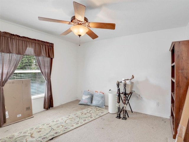 8377 Mambo Ave, North Port, FL 34291 - carpeted empty room featuring ceiling fan and baseboards