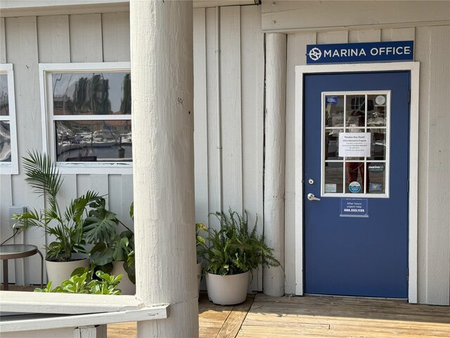 2090 Matecumbe Key Rd Unit 1404, Punta Gorda, FL 33955 - property entrance featuring board and batten siding