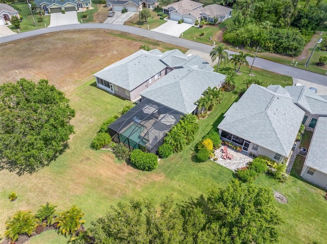 aerial perspective of suburban area
