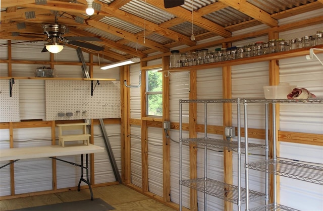 4027 Quaker Ln, North Port, FL 34288 - storage room featuring ceiling fan