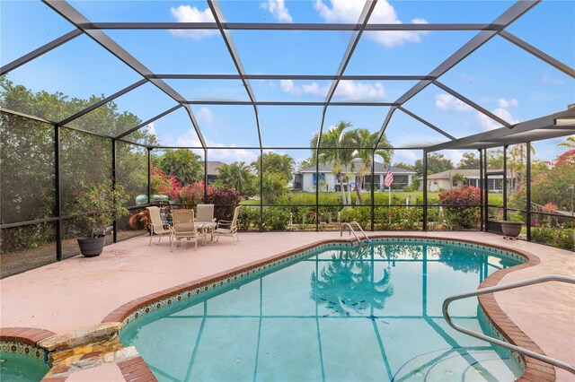 3301 Santa Barbara Dr, Punta Gorda, FL 33983 - swimming pool featuring a patio area and a lanai