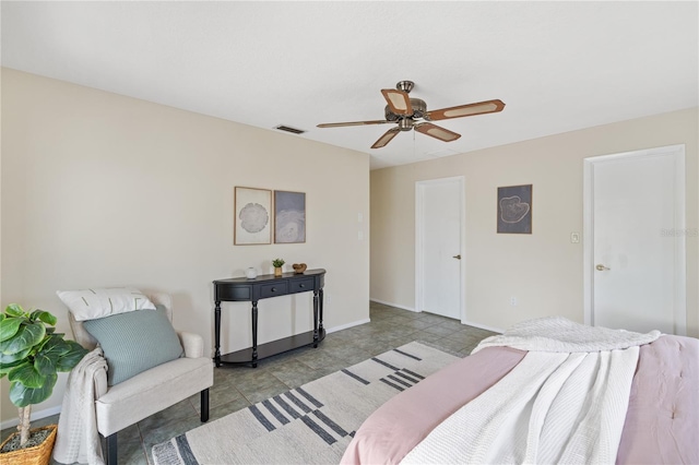 3301 Santa Barbara Dr, Punta Gorda, FL 33983 - bedroom featuring a ceiling fan and baseboards