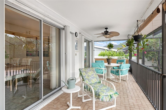 3301 Santa Barbara Dr, Punta Gorda, FL 33983 - sunroom / solarium with a ceiling fan