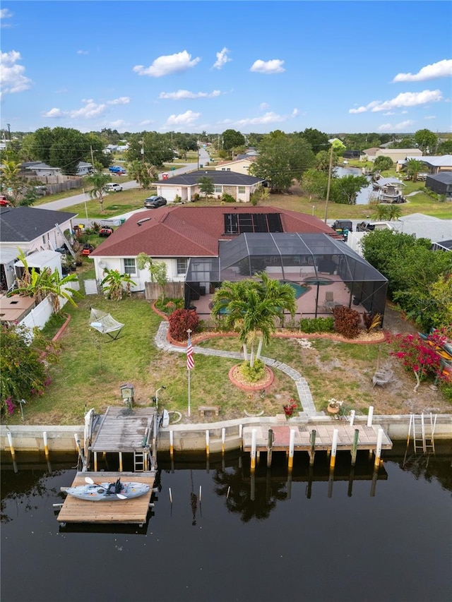 3301 Santa Barbara Dr, Punta Gorda, FL 33983 - aerial view of residential area with a nearby body of water