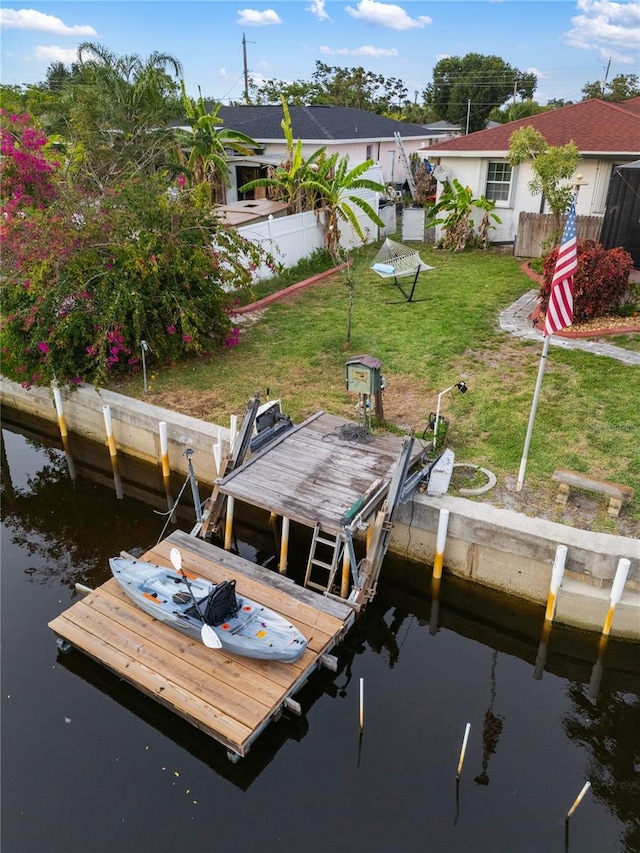3301 Santa Barbara Dr, Punta Gorda, FL 33983 - dock area featuring a water view