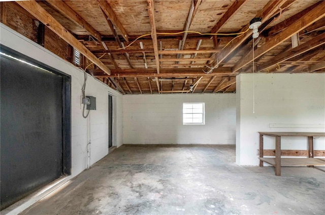 view of basement