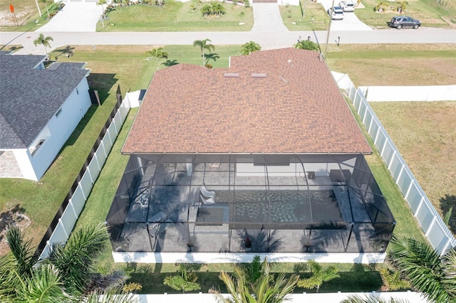 view from above of property