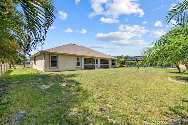 27038 San Jorge Dr, Punta Gorda, FL 33983 - rear view of property with stucco siding