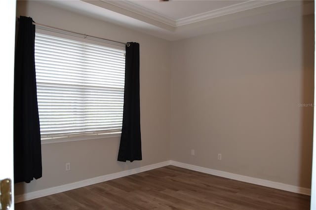 1271 Jonah Dr, North Port, FL 34289 - unfurnished room featuring ornamental molding and wood finished floors