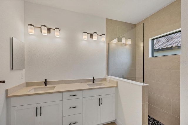 281 Potenza Loop, Nokomis, FL 34275 - bathroom with walk in shower and double vanity