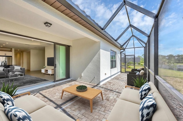 281 Potenza Loop, Nokomis, FL 34275 - sunroom / solarium featuring an outdoor hangout area